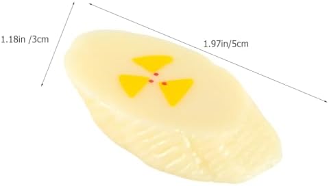 SAFIGLE 20 Pcs Fake Banana Slices Kitchen Decor Photography Props