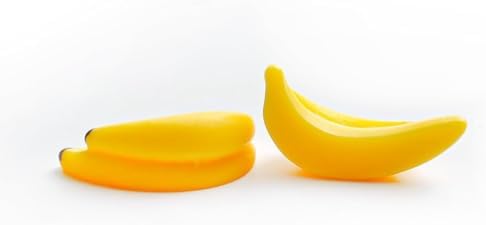 35Pcs Yellow Mini Plastic Artificial Bananas for Decor