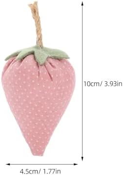 LUOZZY 8 Pcs Faux Fabric Strawberries Decor Set