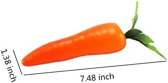5 Pack Artificial Carrots for Home Decor and Photography