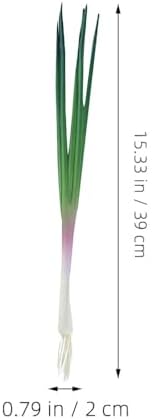 Cabilock Artificial Green Onions 6 Pack Realistic Decor