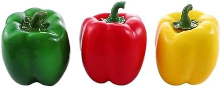 Realistic Artificial Bell Pepper Green Decor Prop