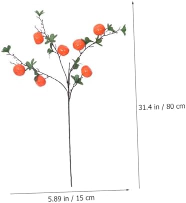 Zerodeko Realistic Artificial Orange Branch Decor