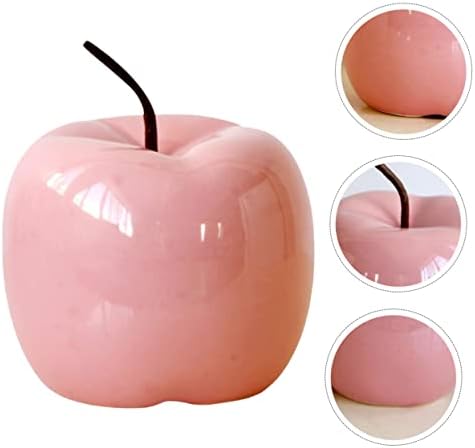 BESPORTBLE Pink Artificial Apple Sculpture Decor