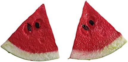 Jilukibo Realistic Fake Watermelon Slices 12 Pack Red