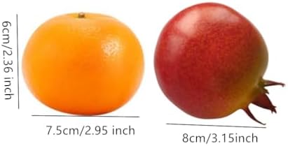 Ebonee Artificial Fruit Set for Decor Photography 6 Pack