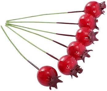 Kopida 40 Pcs Artificial Pomegranate Wire Decor
