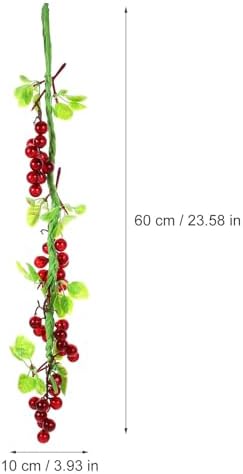 Amosfun Artificial Grape Vine Bunch Decoration