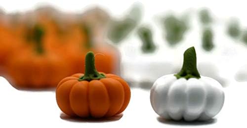 1shopforyou Mixed 20 pcs White and Orange Artificial Pumpkins