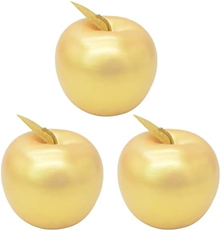 Artificial Gold and Silver Apples for Home Decor