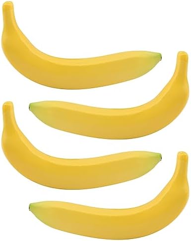 EKDJKK Realistic Artificial Banana Decor 4PC