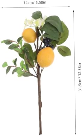 Sosoport Spring Picks Lemon Blueberry Artificial Fruit Branch