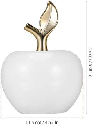 Ceramic Apple Figurine Decorative Miniature Ornament for Home