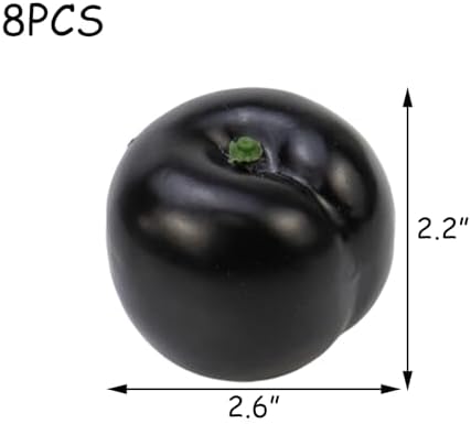HEVSTIL 8PCS Artificial Black Brin Plum Decor