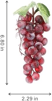 2PCS Artificial Red Grapes for Home Kitchen Decor