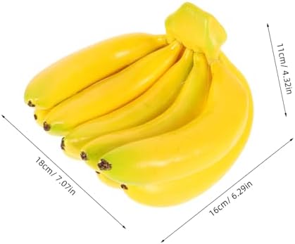 Hemoton Realistic Banana Bunch Artificial Fruit Decor