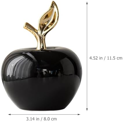 MAGICLULU Realistic Ceramic Apple Statue