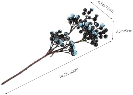 SHINEOFI 2pcs Faux Blueberry Branches Decor