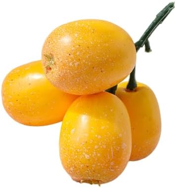 Realistic Artificial Loquat Fruit Decoration
