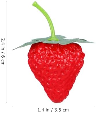 Healifty Realistic Artificial Strawberries 50pcs DIY Decoration