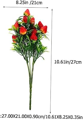 PRETYZOOM 3Pcs Artificial Fruit Branches for Home Decor