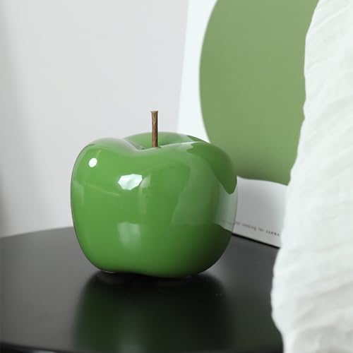 Glossy Ceramic Apple Decor for Modern Farmhouse