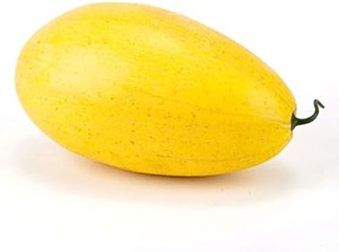 Artificial 9 Inch Yellow Honey Dew Melon Decor