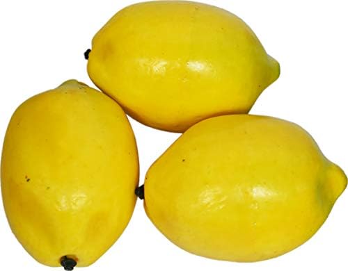 Set of 12 Decorative Faux Lemons for Home Display