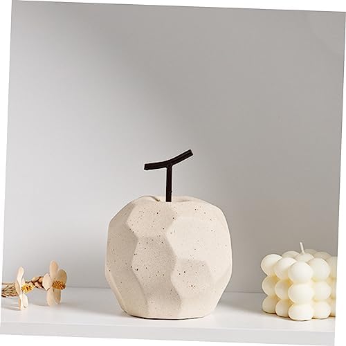 Amosfun 1pc Ceramic Fruit Art Decor for Home Desktop