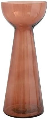 Creative Co-Op Modern Glass Vase Brown