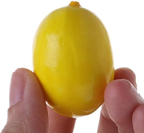 20Pcs Yellow Mini Fake Lemon Fruit Decor