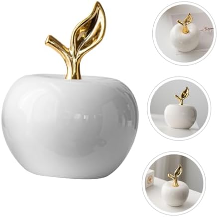 Ceramic Apple Christmas Decor Fruit Statue Ornament