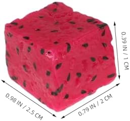 10Pcs Realistic Artificial Dragon Fruit Kiwi Blocks Set