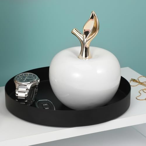 Ceramic Apple Figurine Decorative Miniature Ornament for Home