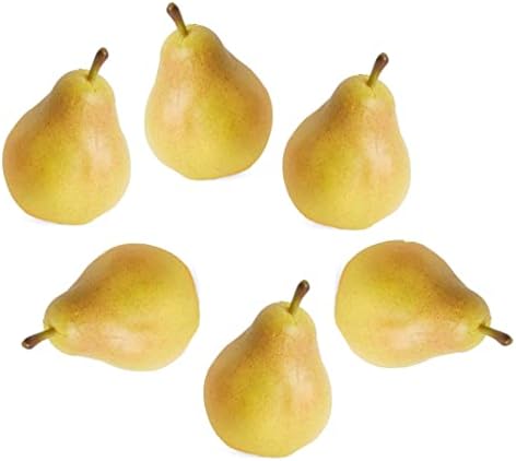 Factory Direct Craft Realistic Artificial Pears Set of 6