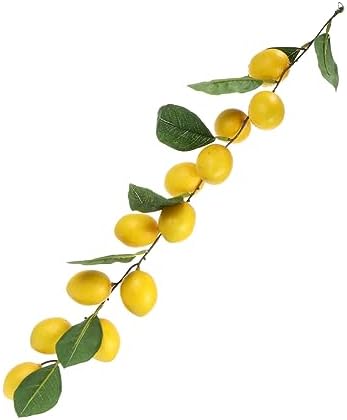 Wakauto Simulated Lemon Rattan Hanging Ornament for Home Decor