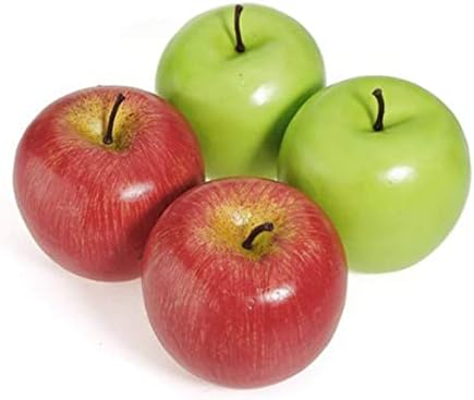 4Pcs Artificial Red Apples for Home Decor