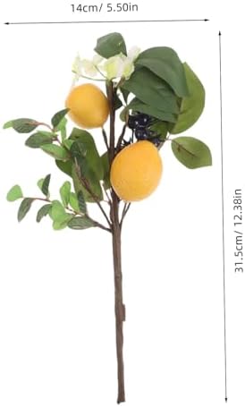 Luxshiny Spring Lemon Blueberry Artificial Fruit Branch