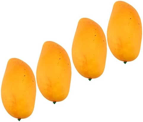 HEVSTIL 4Pack Artificial Mango for Decoration and Photography