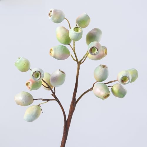 Eucalyptus Artificial Fruit Decorations - Wine Red Zombie Style