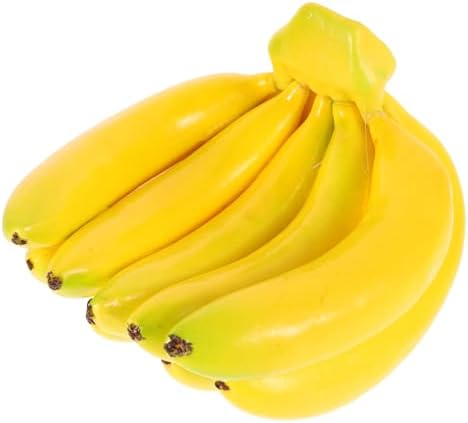 Hemoton Realistic Banana Bunch Artificial Fruit Decor