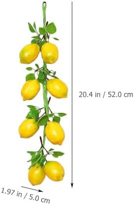 NUOBESTY 2pcs Artificial Lemon Branches Garland Decor