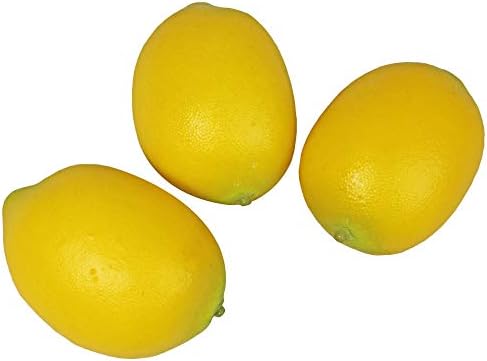 Millennial Essentials Realistic Yellow Lemons Artificial Fruit Decor