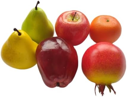 Ebonee Artificial Fruit Set for Decor Photography 6 Pack