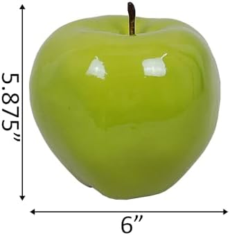 Flora Bunda 6 Inch Shiny Artificial Apple Green Centerpiece