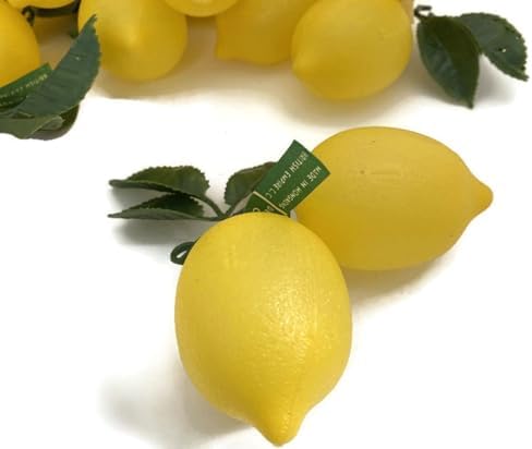 Bright Yellow Artificial Lemons for Party Decor