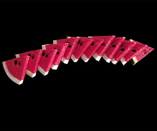 Jilukibo Realistic Fake Watermelon Slices 12 Pack Red