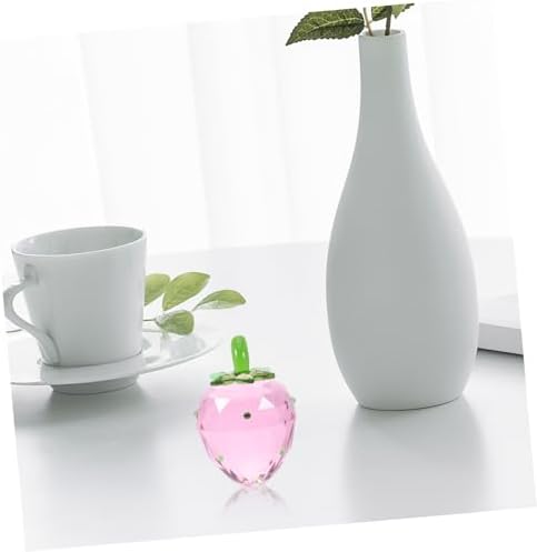 Crystal Strawberry Figurine for Home Decor