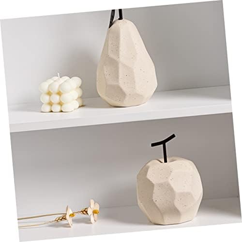 PRETYZOOM Unique Geometric Ceramic Apple Decor
