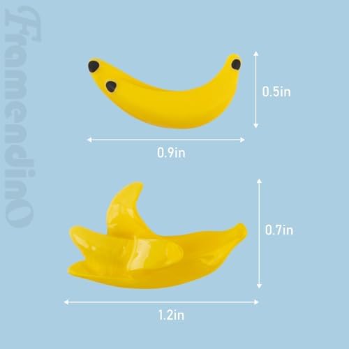 Framendino 40 Pack Miniature Bananas Artificial Decor